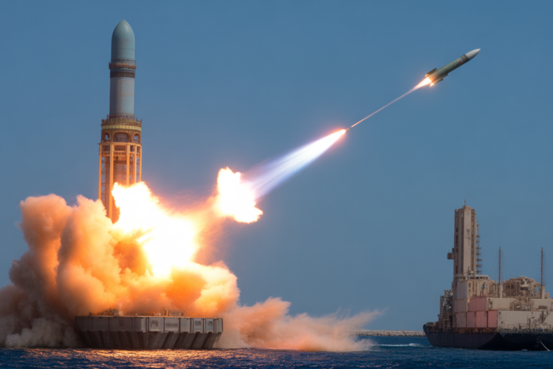 Iran Launches Missile Attacks on US Targets in Persian Gulf